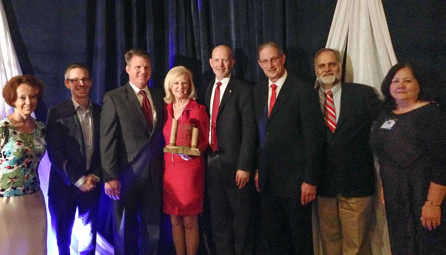 From left: Jeanne LaMontagne (UH), David Quenemoen, TJ Meagher (UH), Katina Jackson (UH), Don Barnum (DLR), Jeff Bricker, Rob Owens and Katherine Miller (UH). - Wendy Heger, Page