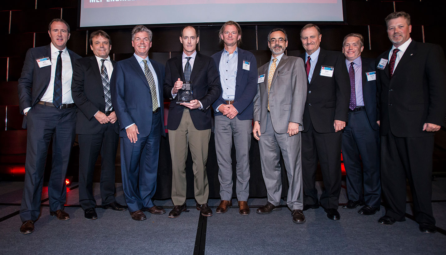 (L to R): Billy Harbert, BLHI; Chuck Bohn, BLHI; Thomas McCarthy, Page; Mike Veal, BLHI; Randy McGee, ZGF; Jorge Vasquez, OBO; Steve Wawrzyk, BLHI; Patrick Boyle, ZGF; Ben Lilly, H&A - ENR/Steve Hill