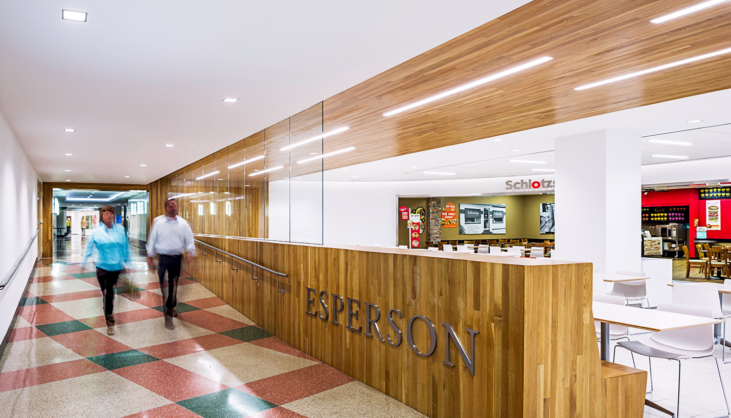 Historic Esperson Building Interior Renovation: Underground Food Court - © Mabry Campbell