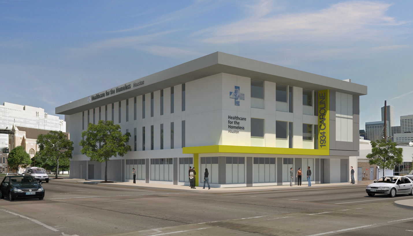 Design rendering of new Healthcare for the Homeless-Houston facility. - Page
