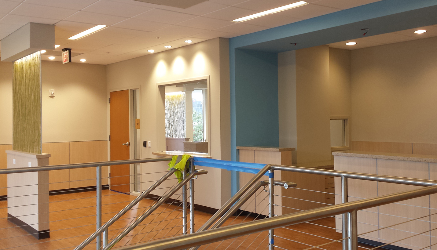 A waiting room in the soon-to-open Healthcare for the Homeless-Houston facility. - Page